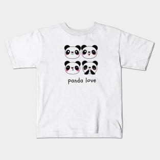 Panda Love Kids T-Shirt